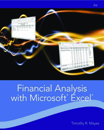 Financial Analysis With Microsoft