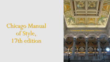Chicago Manual Of Style, 17th Edition