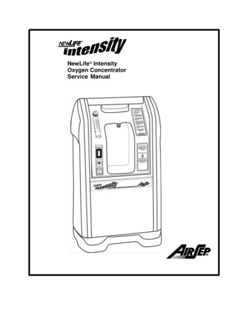 NewLife Intensity Oxygen Concentrator Service Manual