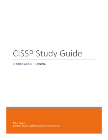 CISSP Study Guide - (ISC)² Raleigh Durham Chapter