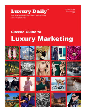 Classic Guide To Luxury Marketing