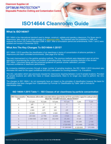 ISO14644 Cleanroom Guide - Cleanroom Supplies Cleanroom Shop