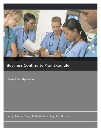 Business Continuity Plan Example