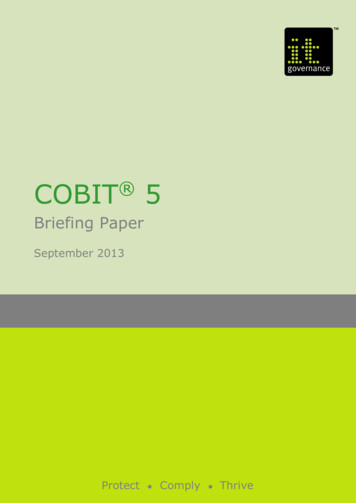 COBIT 5 - IT Governance