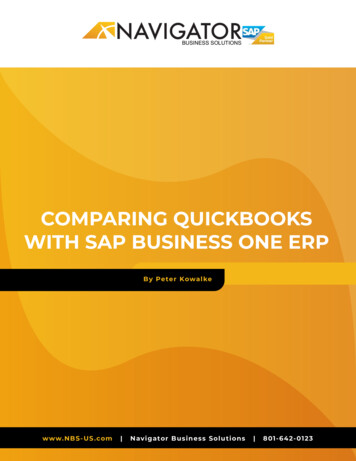 Comparing QuickBooks With SAP Business One ERP