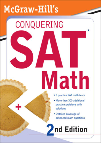 McGraw-Hill's Conquering SAT Math, 2nd Ed