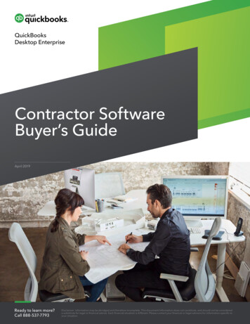 Contractor Software Buyer’s Guide