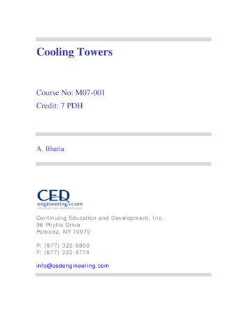 Cooling Towers - CED Engineering
