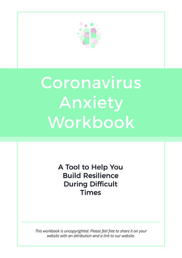 Coronavirus Anxiety Workbook - The Wellness Society