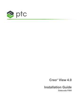 Creo View 4.0 Installation Guide - PTC