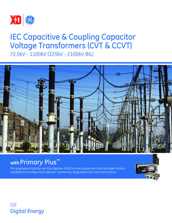 IEC Capacitive & Coupling Capacitor Voltage Transformers .