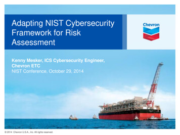 Adapting NIST Cybersecurity Framework For Risk Assessment
