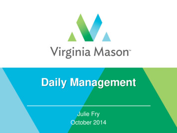 Daily Management - Results.wa.gov