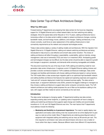 Data Center Top-of-Rack Architecture Design