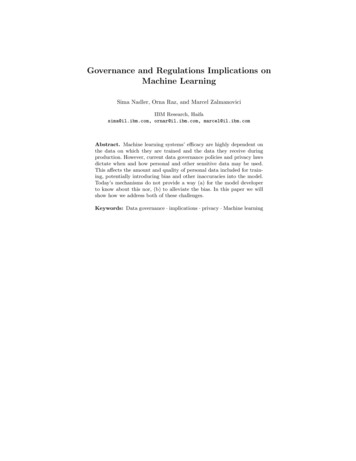 Governance And Regulations . - IBM Research IBM