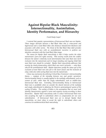 Against Bipolar Black Masculinity: Intersectionality .