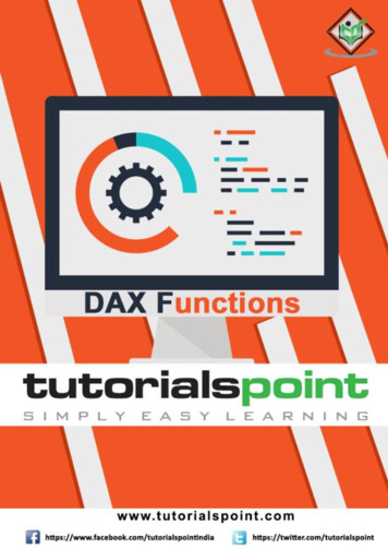 DAX Functions - Tutorialspoint