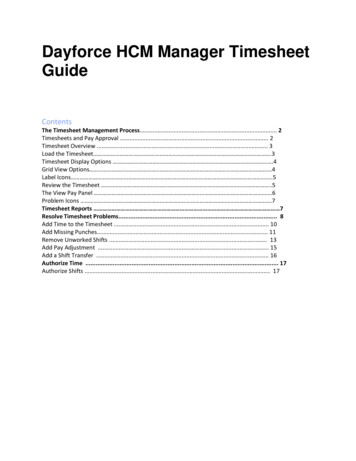 Dayforce HCM Manager Timesheet Guide