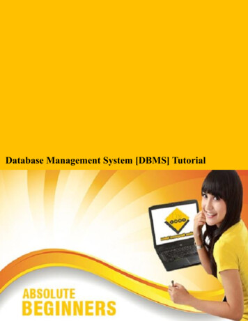 Database Management System [DBMS] Tutorial