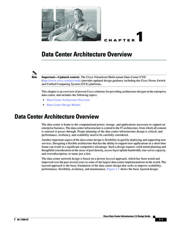 Data Center Architecture Overview - Cisco