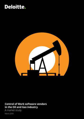 Control Of Work Software Vendors In The Oil And Gas .