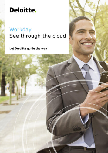Workday See Through The Cloud - Deloitte