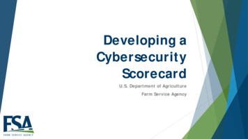 Developing A Cybersecurity Scorecard