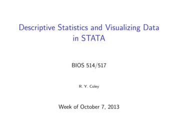 Descriptive Statistics And Visualizing Data In STATA