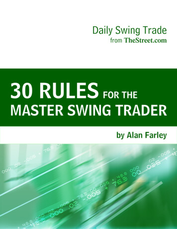 30 RULES FOR THE MASTER SWING TRADER