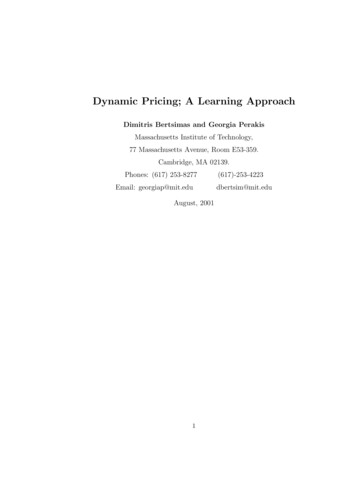 Dynamic Pricing; A Learning Approach