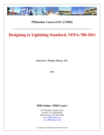 Designing To Lightning Standard, NFPA-780-2011