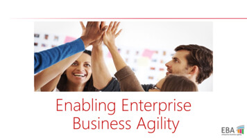 Enabling Enterprise Business Agility