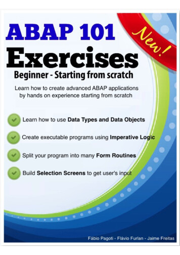 ABAP101 Exercises - Beginner