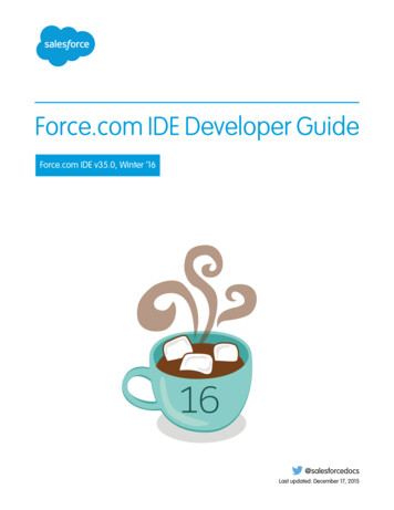 Force IDE Developer Guide - Audentia-gestion.fr