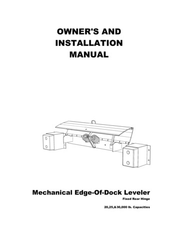 OWNER'S AND INSTALLATION MANUAL - Beaton Industrial