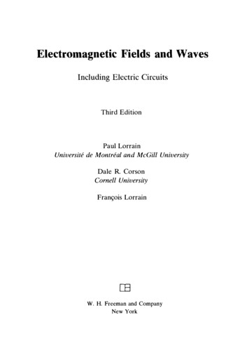 Electromagnetic Fields And Waves - WordPress 