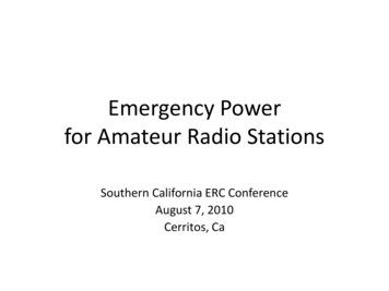 Battery Backup Power For Amateur Radio Stations