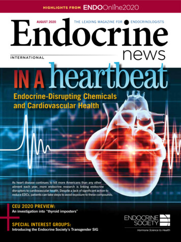 AUGUST 2020 THE LEADING MAGAZINE FOR . - Endocrine News