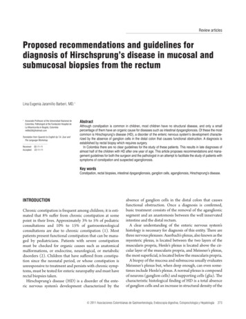 Proposed Recommendations And Guidelines For Diagnosis Of .