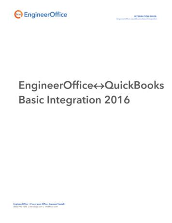 EngineerOffice-QuickBooks Basic Integration Guide 2016
