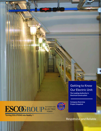 Getting To Know Our Electric Unit - Home ESCO Group