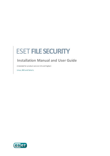 ESET File Security - ESET NOD32