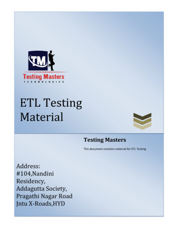 ETL Testing Material