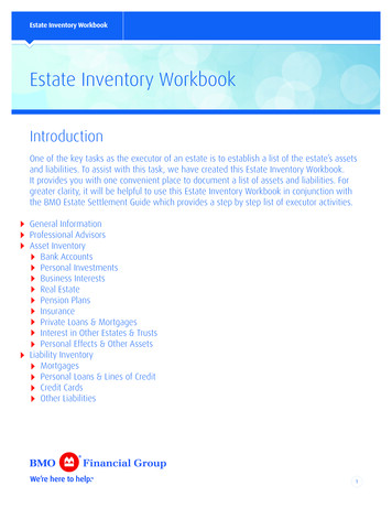 Estate Inventory Workbook - BMO