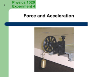 Force And Acceleration - Mun