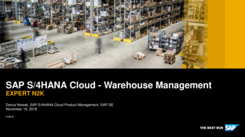 SAP S/4HANA Cloud - Warehouse Management