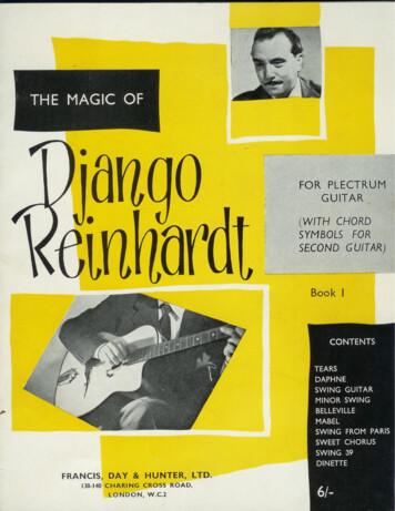 DJANGO REINHARDT - Pop-sheet-music 