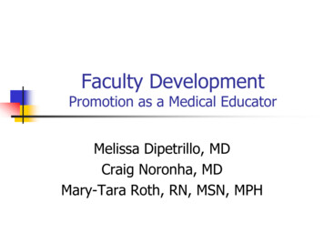 Faculty Development: Med Ed Portal Submissions