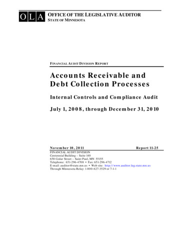 FINANCIAL AUDIT DIVISION REPORT Accounts Receivable And .