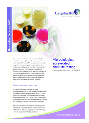 Microbiological Accelerated Shelf-life Testing